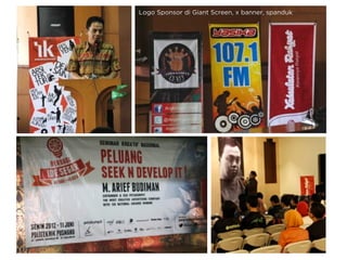 Logo Sponsor di Giant Screen, x banner, spanduk
 