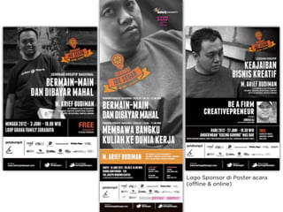 Logo Sponsor di Poster acara
(offline & online)
 