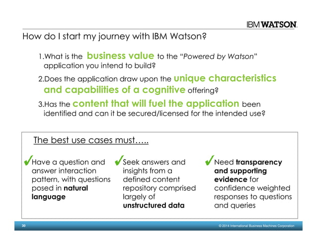 IBM Watson Ecosystem roadshow - Chicago 4-2-14 | PDF | Cloud Computing ...