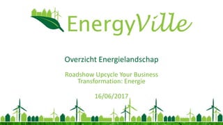 Overzicht Energielandschap
Roadshow Upcycle Your Business
Transformation: Energie
16/06/2017
 