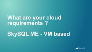 MariaDB Paris Workshop 2023 - Cloud