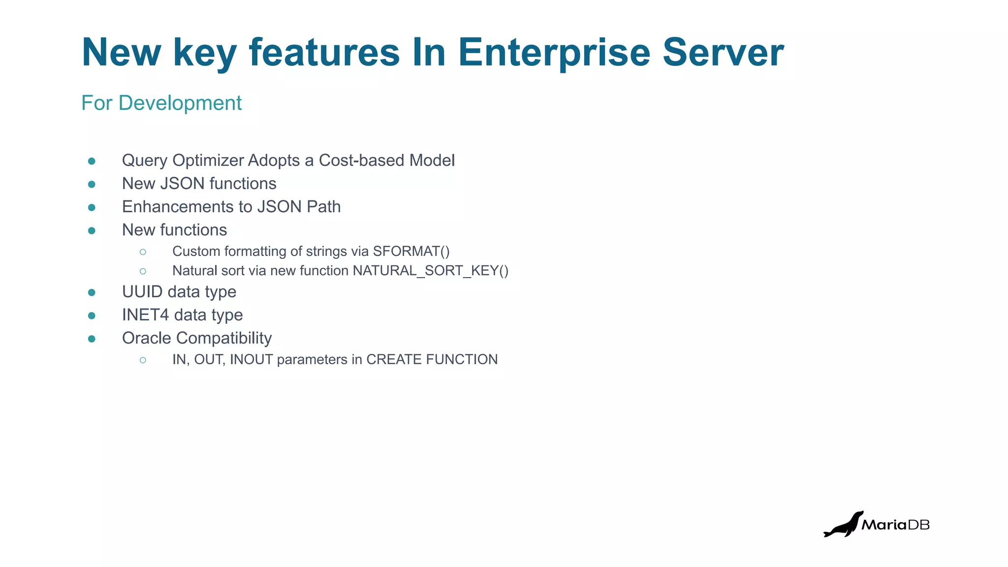 MariaDB Paris Workshop 2023 - MariaDB Enterprise