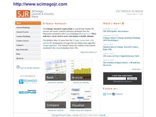 http://www.scimagojr.com
 