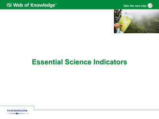 Essential Science Indicators
 