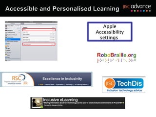 Apple
Accessibility
 settings
 