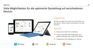 34Digicomp
Viele Möglichkeiten für die optimierte Darstellung auf verschiedenen
Devices
 