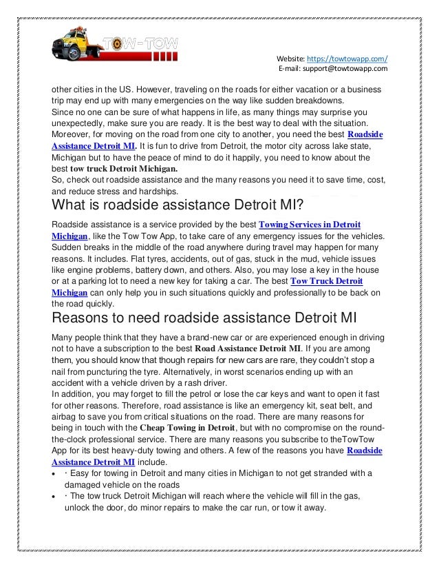 Roadside Assistance Coverage What Does It