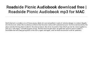 roadside picnic audiobook roadside picnic audiobook