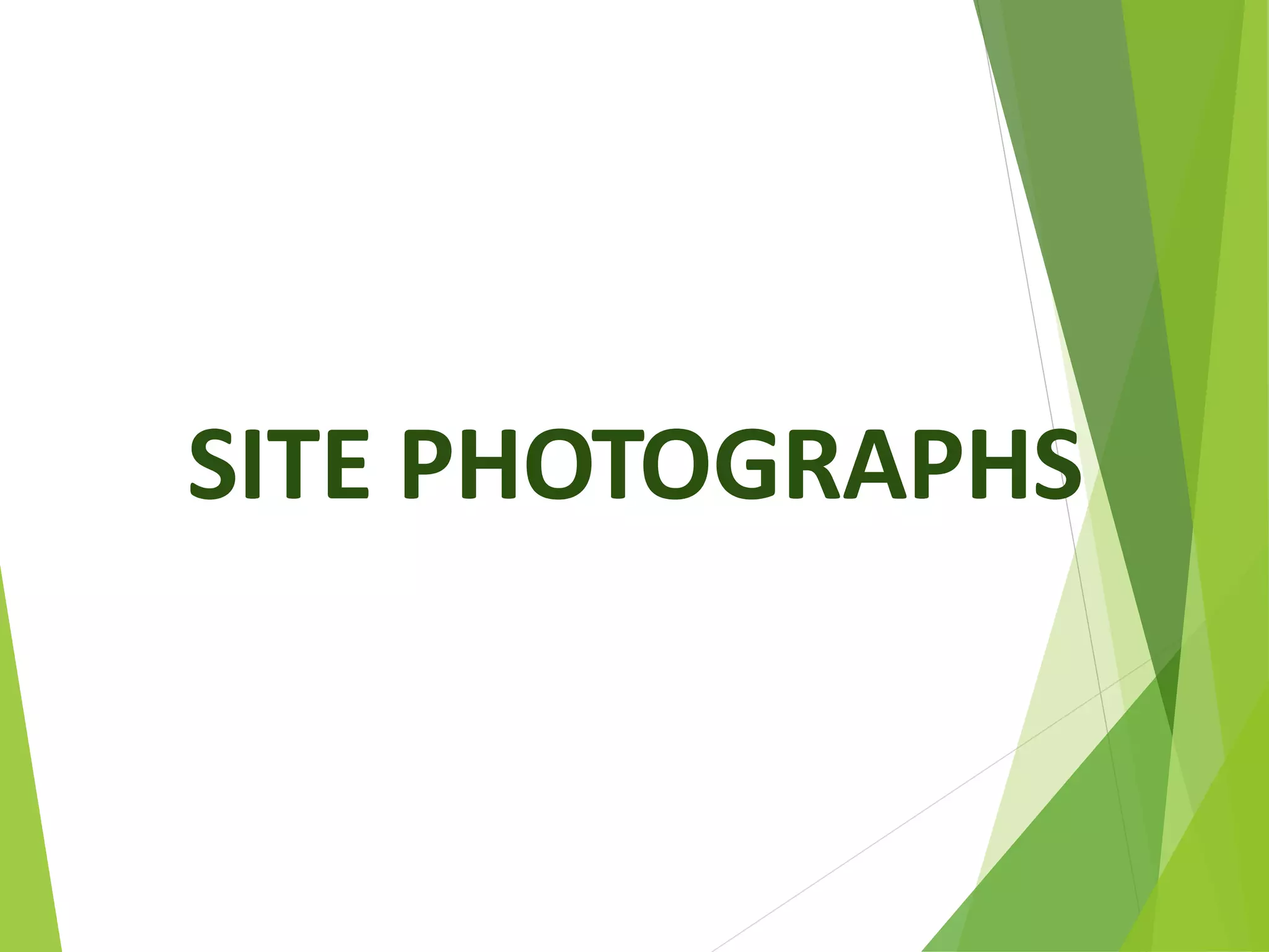 SITE PHOTOGRAPHS
 