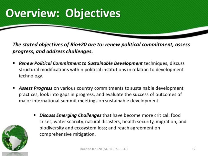 Road To Rio Un Conference On Sustainable Development 12 Road To Rio Un Conference On Sustainable Development 12