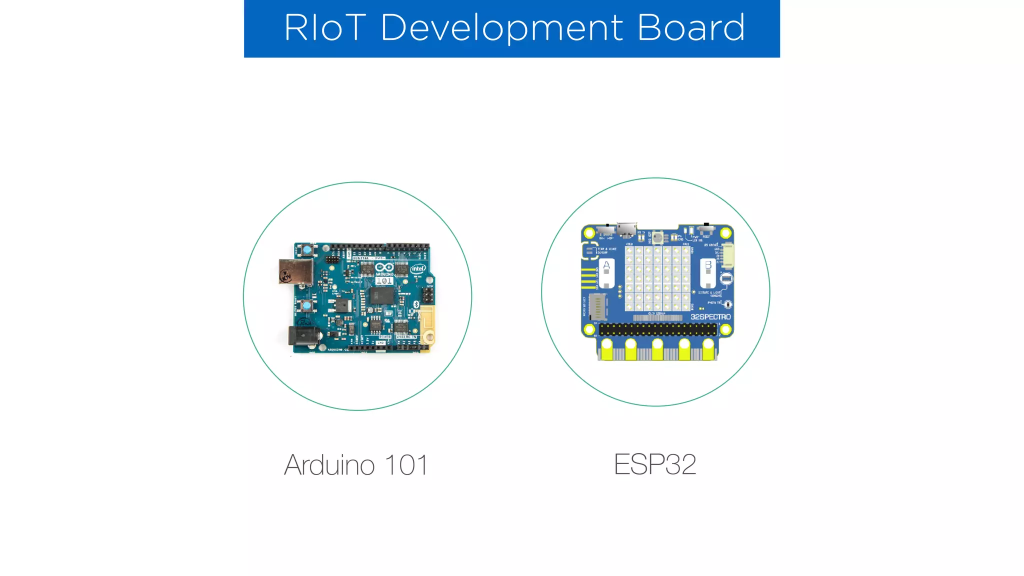 ESP32Arduino 101
RIoT Development Board
 
