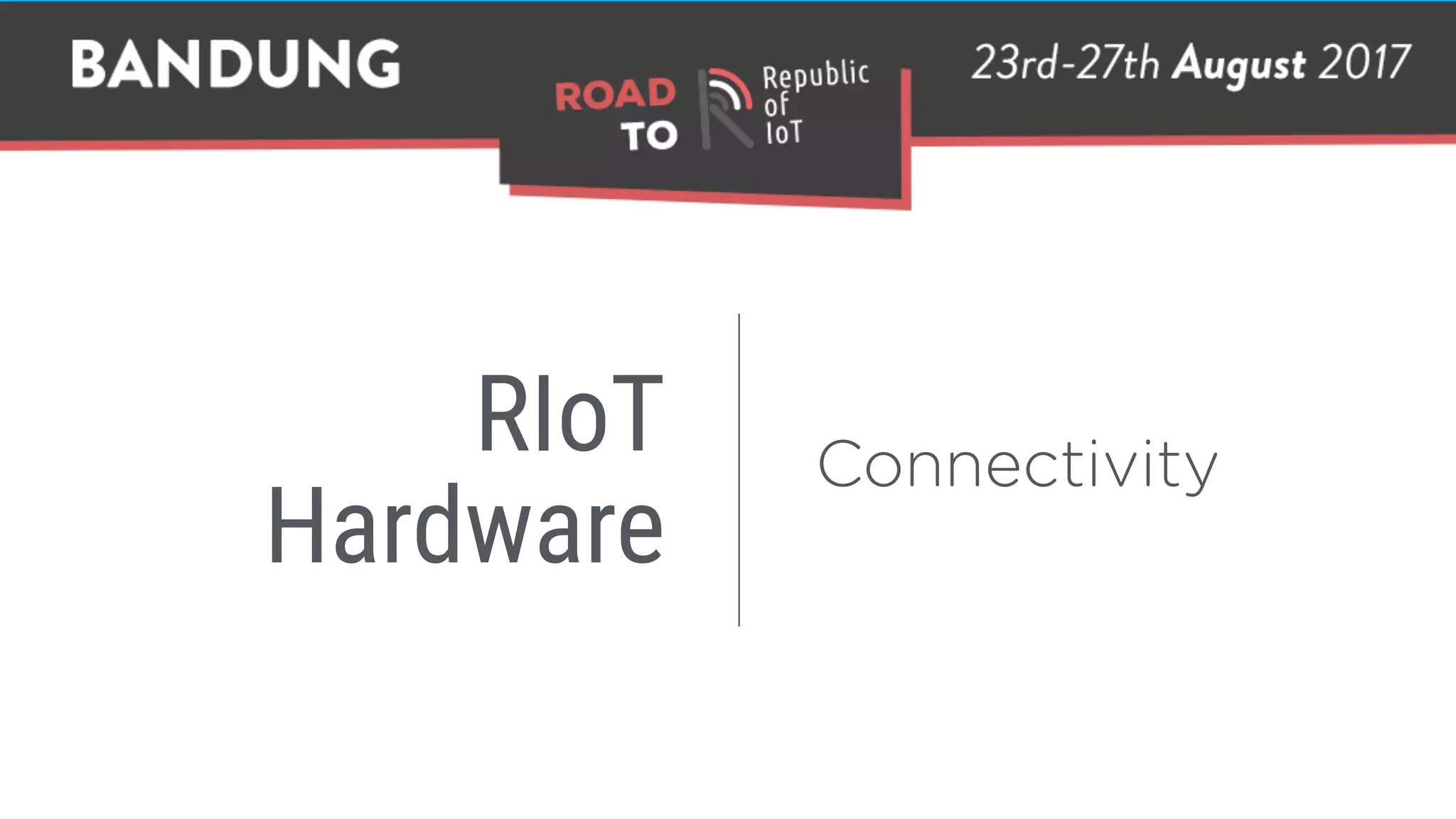 RIoT 
Hardware
Connectivity
 
