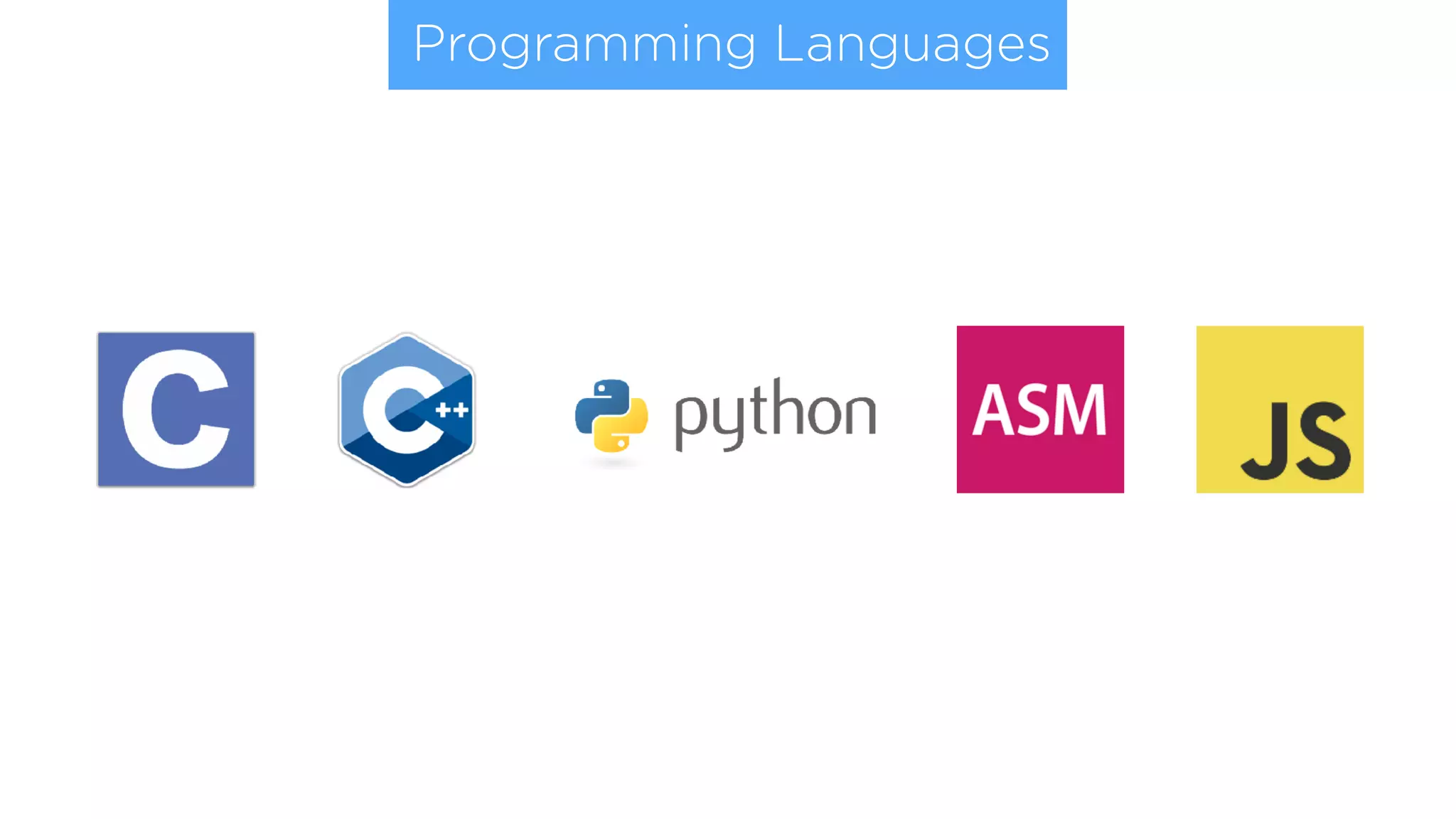 Programming Languages
 