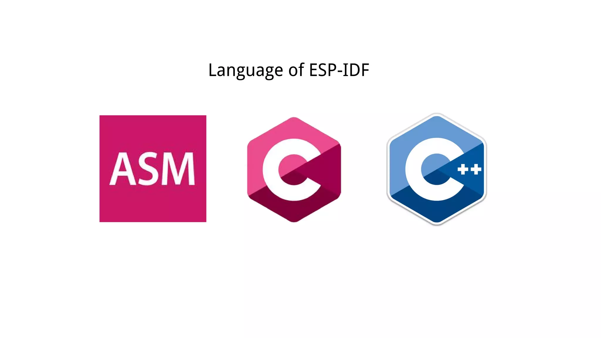 Language of ESP-IDF
 