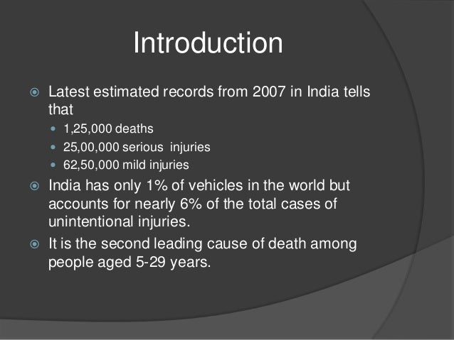 Road Traffic Accidents