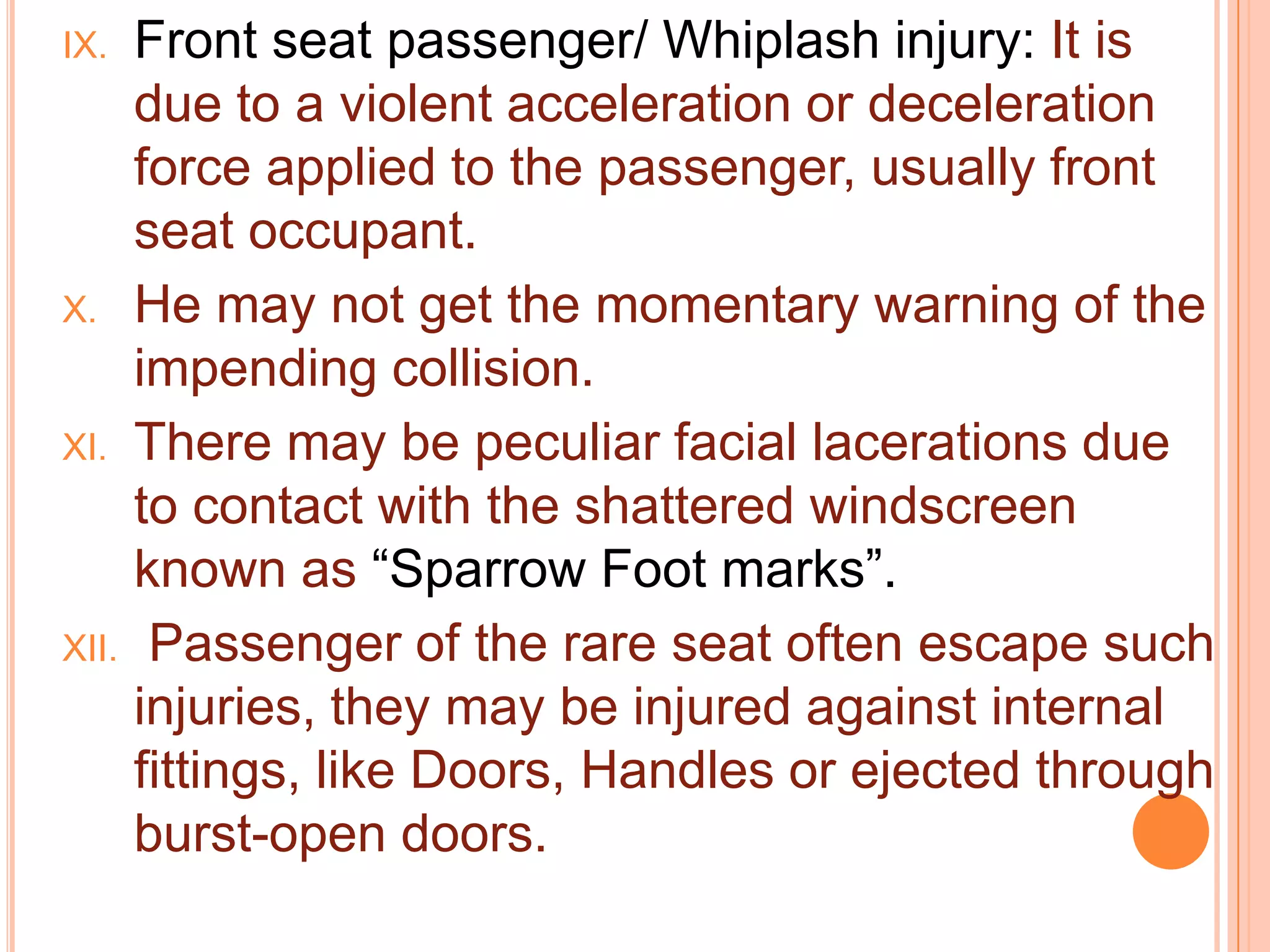 Road traffic injury | PPTX