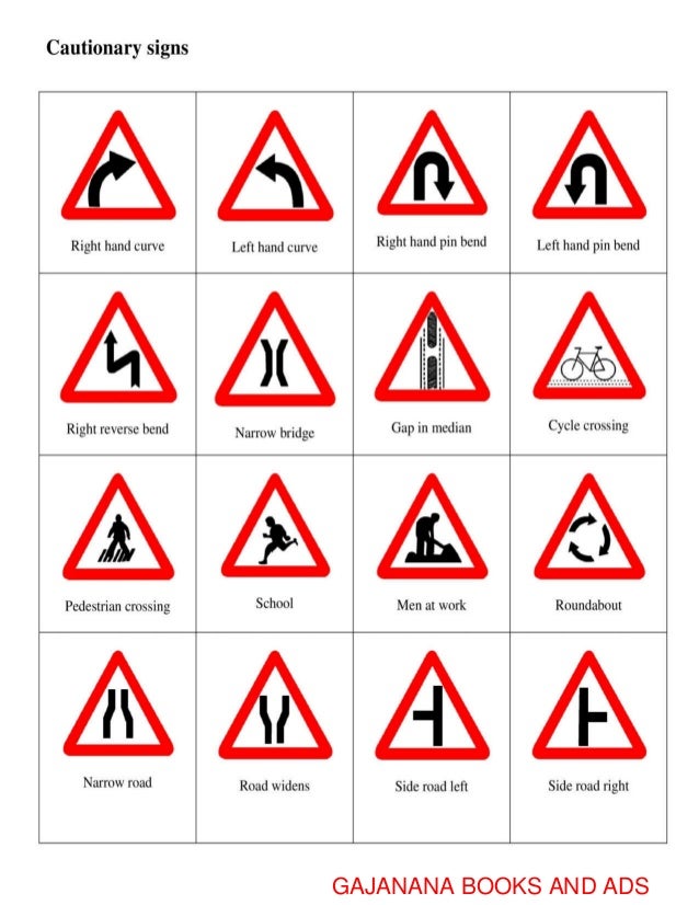 Road traffic signs and driving regulations