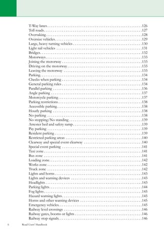 Road users handbook | PDF