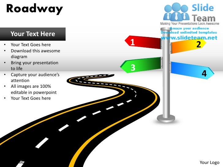 Blank Road Map Graphic