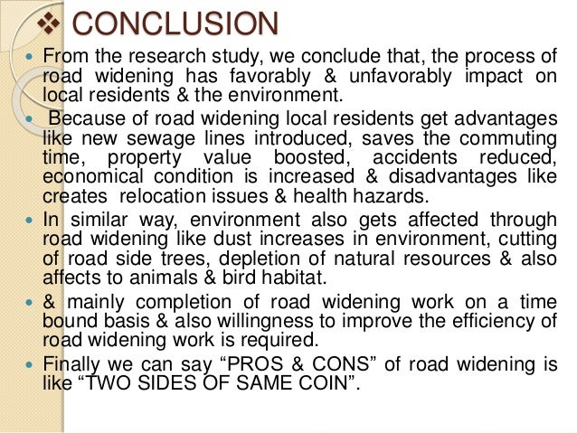 Road widening problems picture