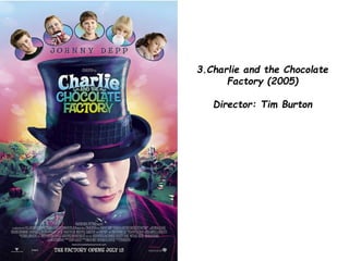 3.Charlie and the Chocolate
Factory (2005)
Director: Tim Burton
 