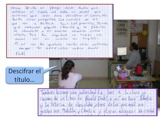 Descifrar el
título…
 