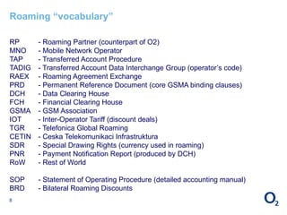 O2 Roaming Notification Roaming Accounting Presentation and module of work | PPTX