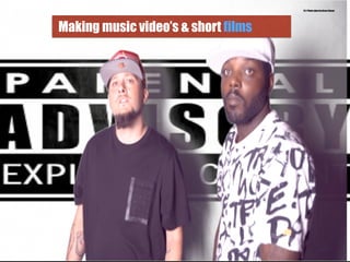 Making music video’s & short films
31.) Photo taken by Bruce Roane
 