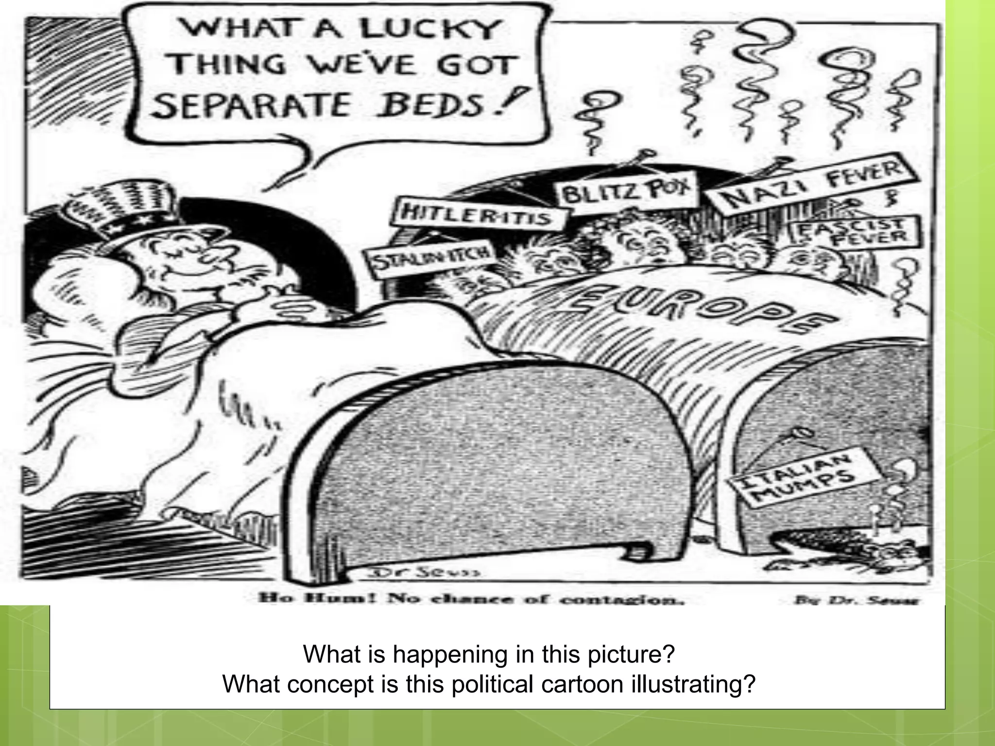 What is happening in this picture?
What concept is this political cartoon illustrating?
 