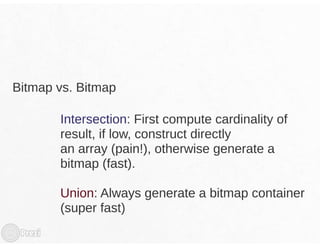 Advent Bitmaps Roaring Bitmaps (January 2016) | PDF
