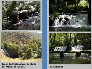 Canón do Arnoia no lugar de Muíño
dos Mouros en Rubillós. Ponte Ermida
 