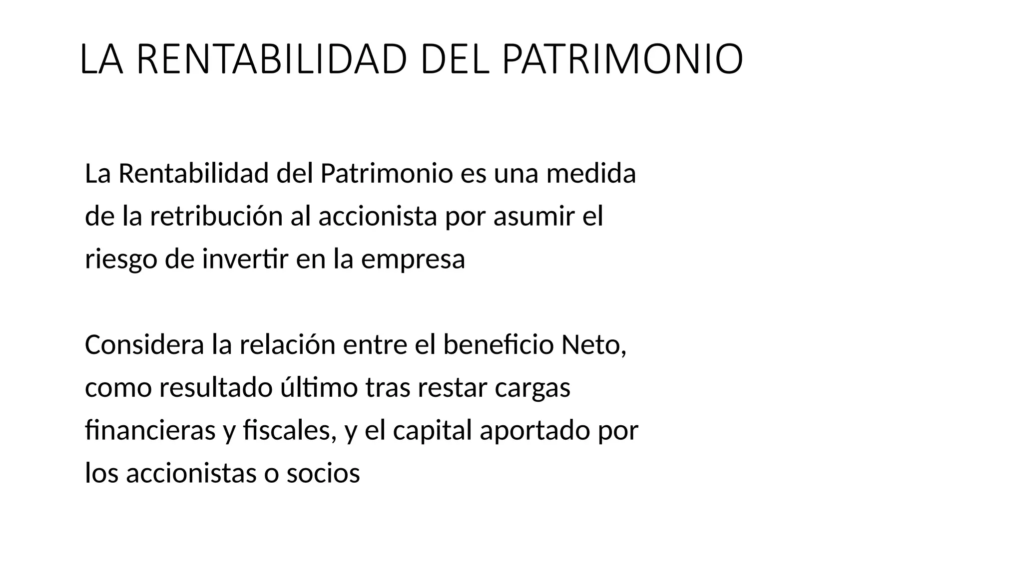 ANALISIS DE RATIOS DE RENTABILIDAD Y EFICIENCIA | PPTX