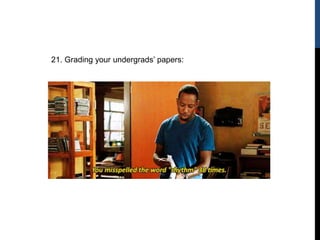 21. Grading your undergrads’ papers:
 