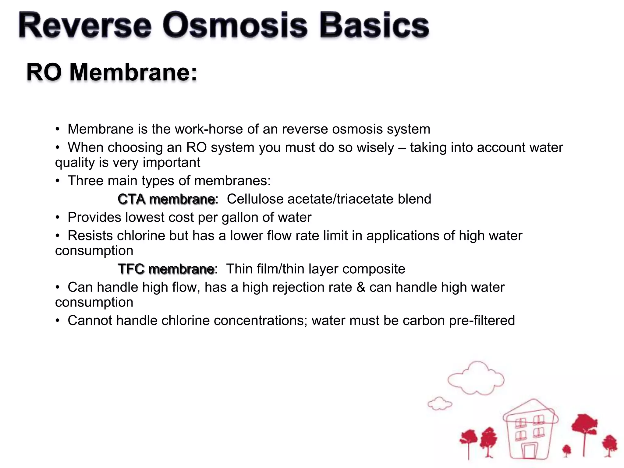   Water moves from a high concentration of water (less sugar/salt dissolved in it) to a low concentration of water (more salt/sugar dissolved in it) across a semi-permeable membrane