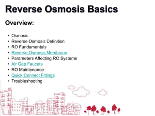Reverse Osmosis Basics Overview: ,[object Object]