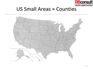 US Small Areas ≈ Counties
41
 