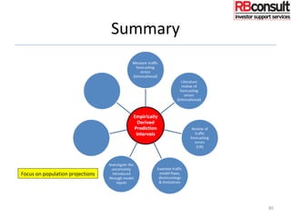 Summary
80
Focus on population projections
 