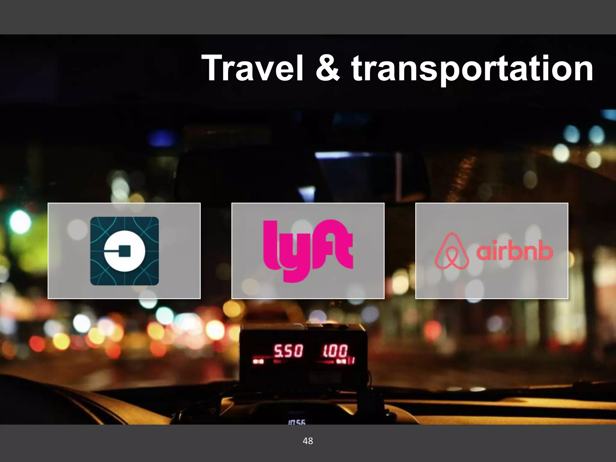 48
Travel & transportation
 