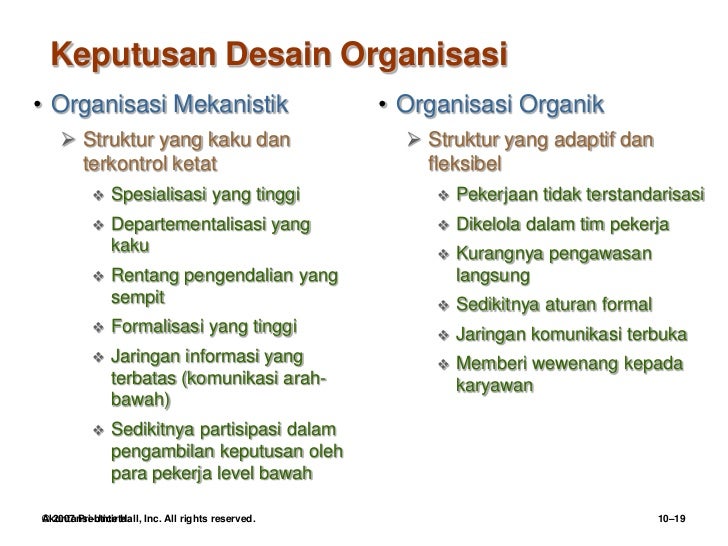 Desain Dan Struktur Organisasi Perilaku Organisasi | robbins 9 desain dan struktur organisasi Desain Dan Struktur Organisasi Perilaku Organisasi | robbins 9 desain dan struktur organisasi