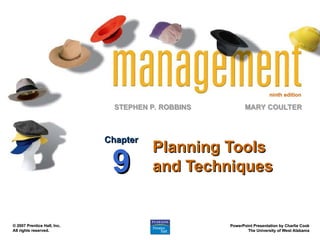 Comprehensive Planning Tools and Techniques for Effective Management | PPT