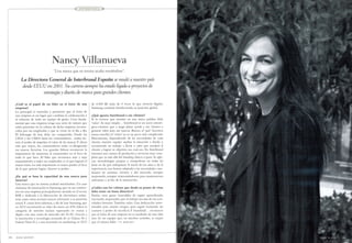 Nancy Villanueva, entrevistada en Robb Report  Octubre de 2013