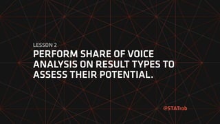 WHO HAS THE MOST SHARE OF VOICE  
IN THIS STAGE?
SHAREOFVOICESCORE
0K
125K
250K
375K
500K
AMAZON.COM WALMART.COM OVERSTOCK...
