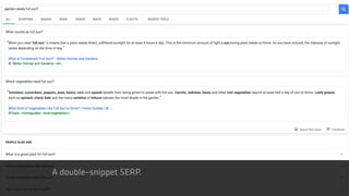 A double–snippet SERP.
 