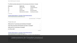 [abbreviations for Canadian provinces]
 