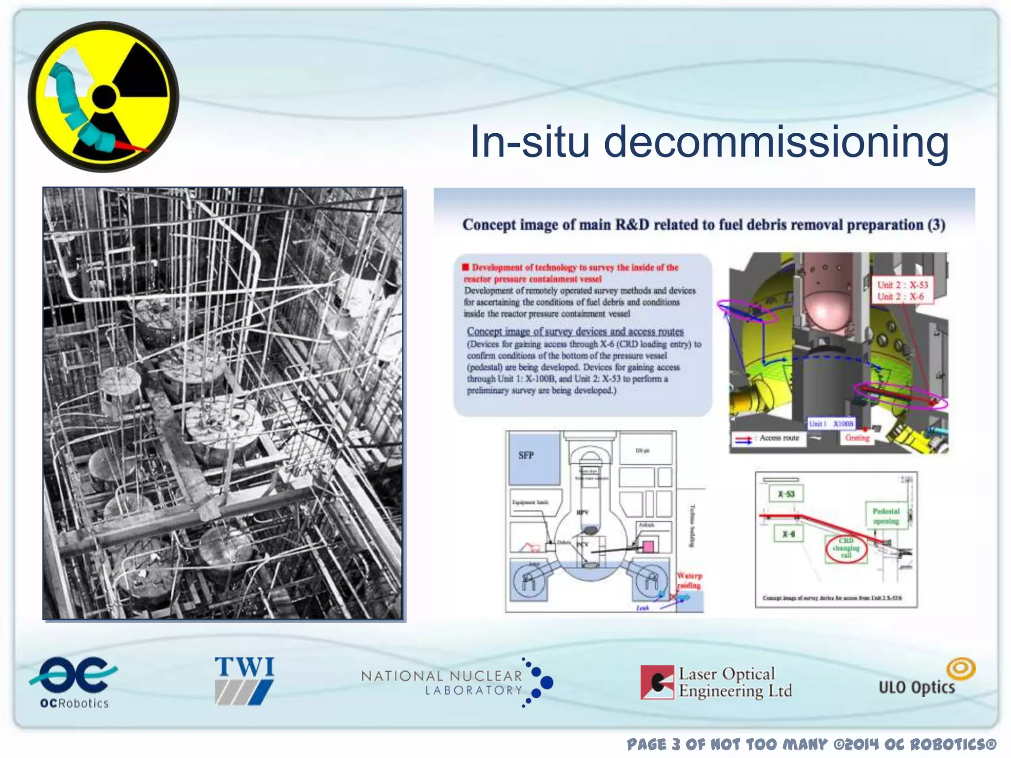 In-situ decommissioning

Page 3 of not too many ©2014 OC Robotics®

 