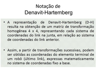 Notação de
Denavit-Hartemberg
 