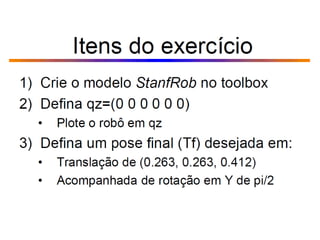 Rob cinematica direta_dh