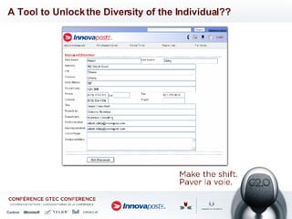 A Tool to Unlock the Diversity of the Individual?? 