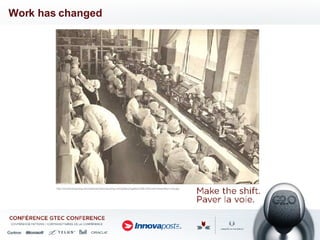 Work has changed http://sovietcomputing.com/sites/sovietcomputing.com/gallery2/gallery/258-2/Soviet+Assembly+Line.jpg 