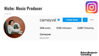 Niche: Music Producer
 